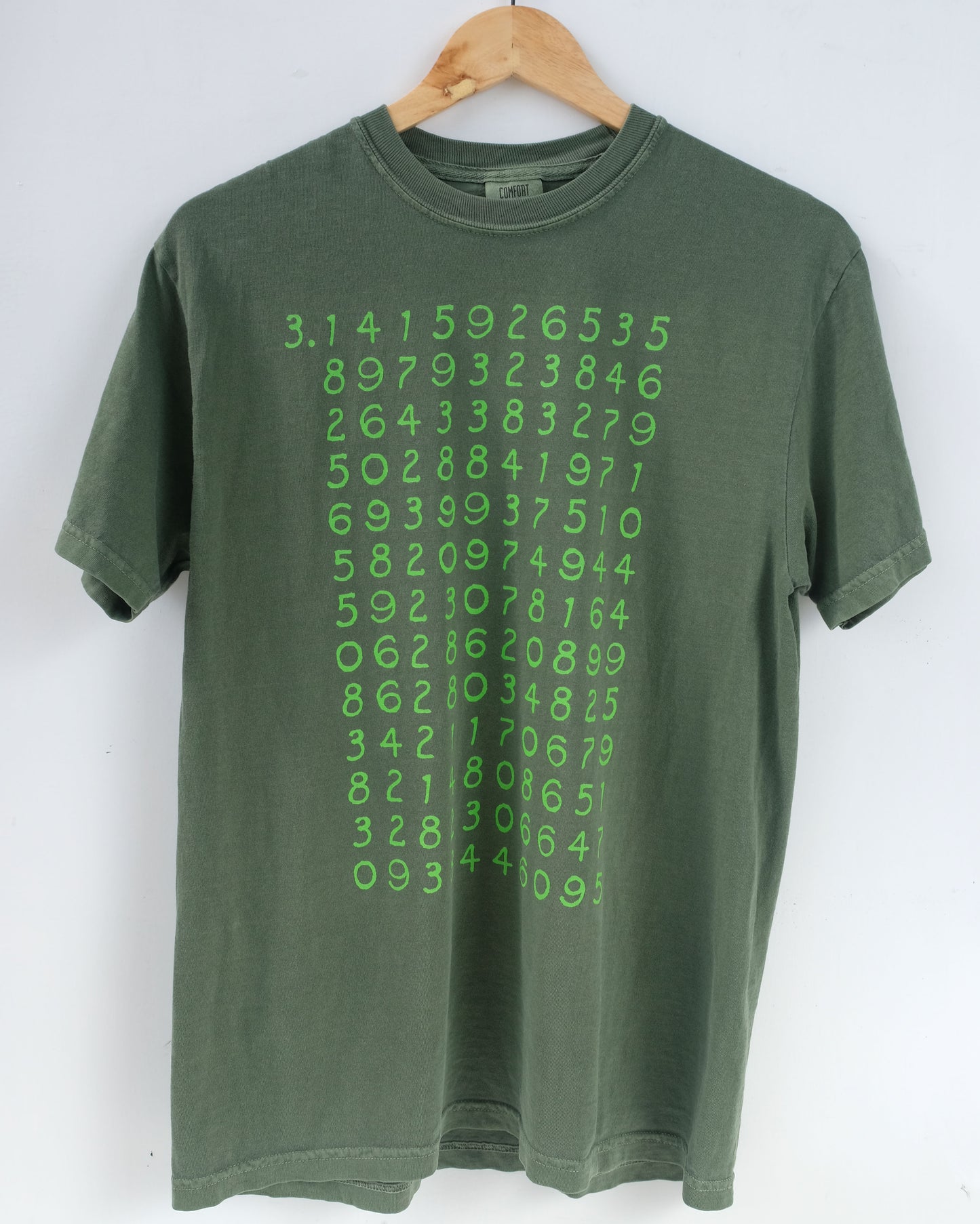 It's irrational! 260 decimal digits of pi t-shirt, March 14