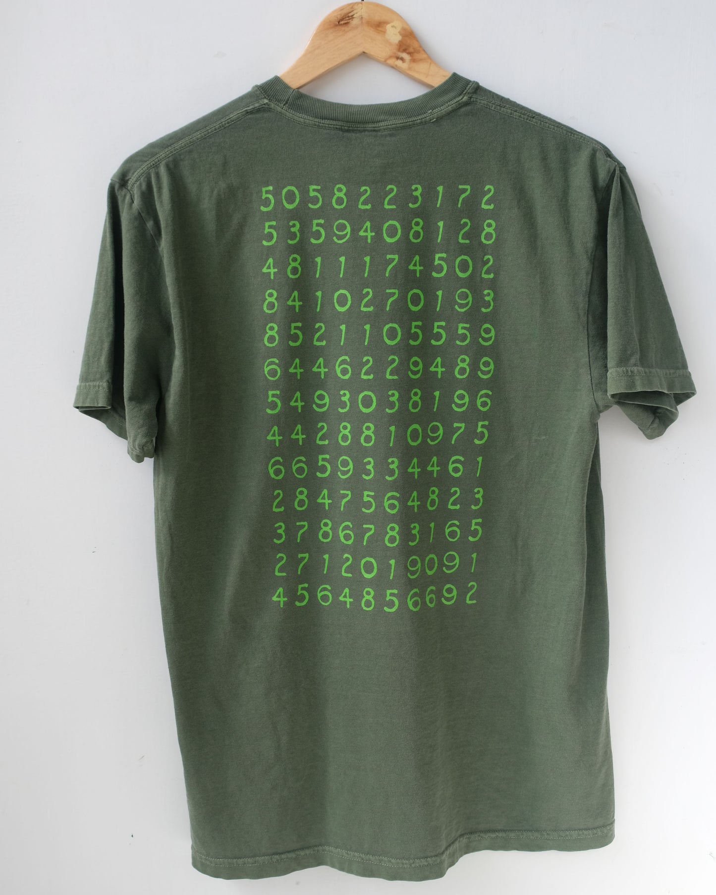 It's irrational! 260 decimal digits of pi t-shirt, March 14
