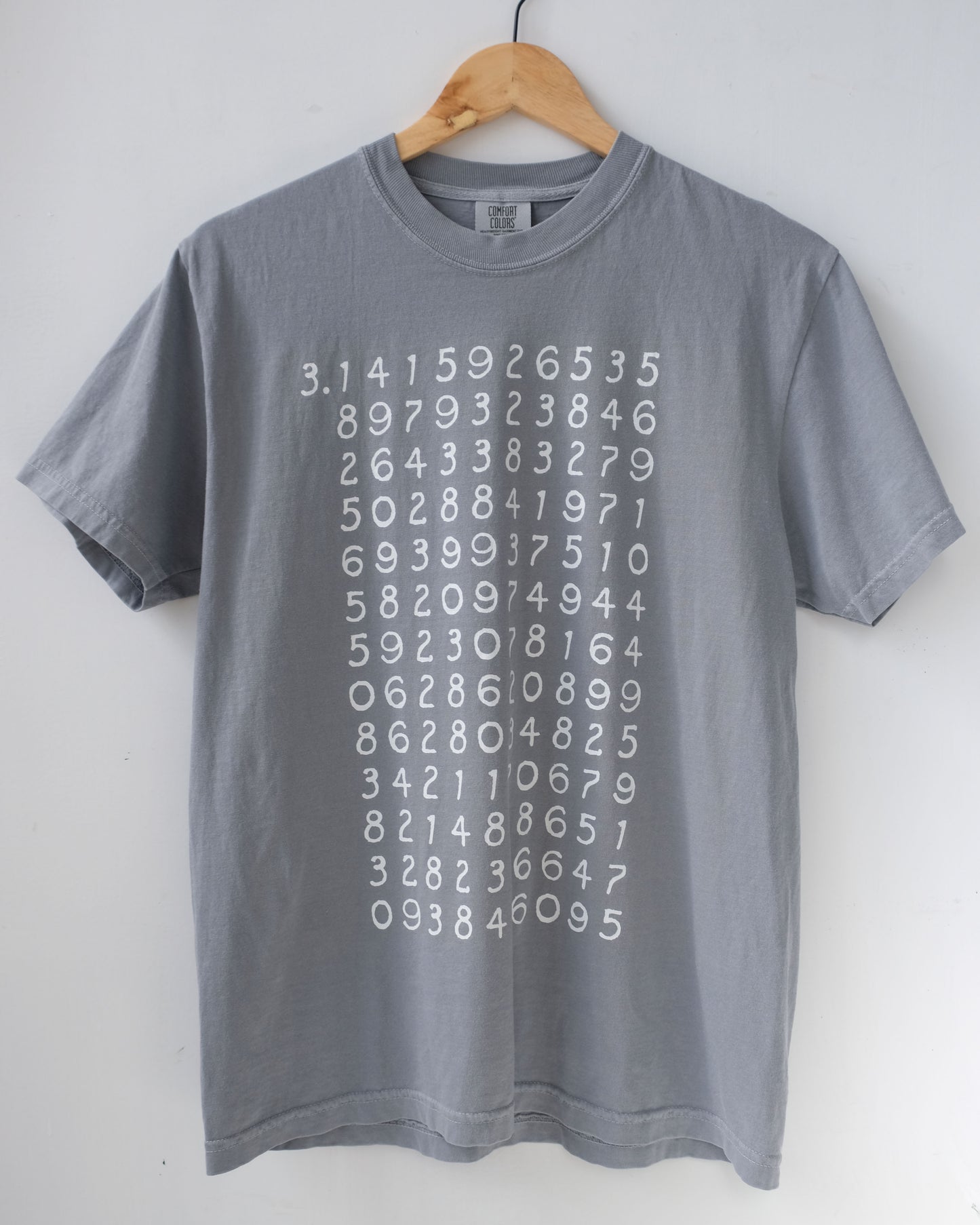 It's irrational! 260 decimal digits of pi t-shirt, March 14