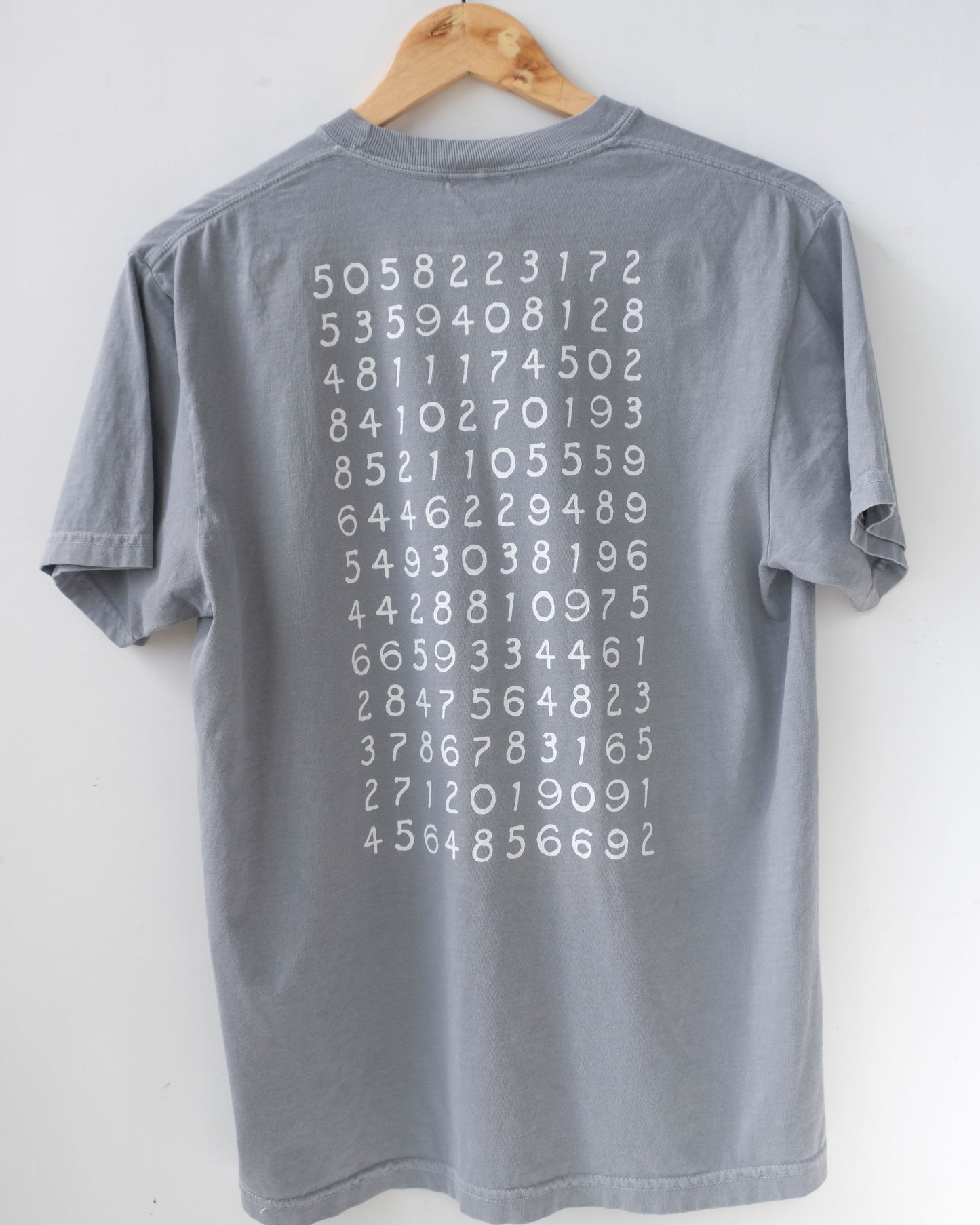 It's irrational! 260 decimal digits of pi t-shirt, March 14