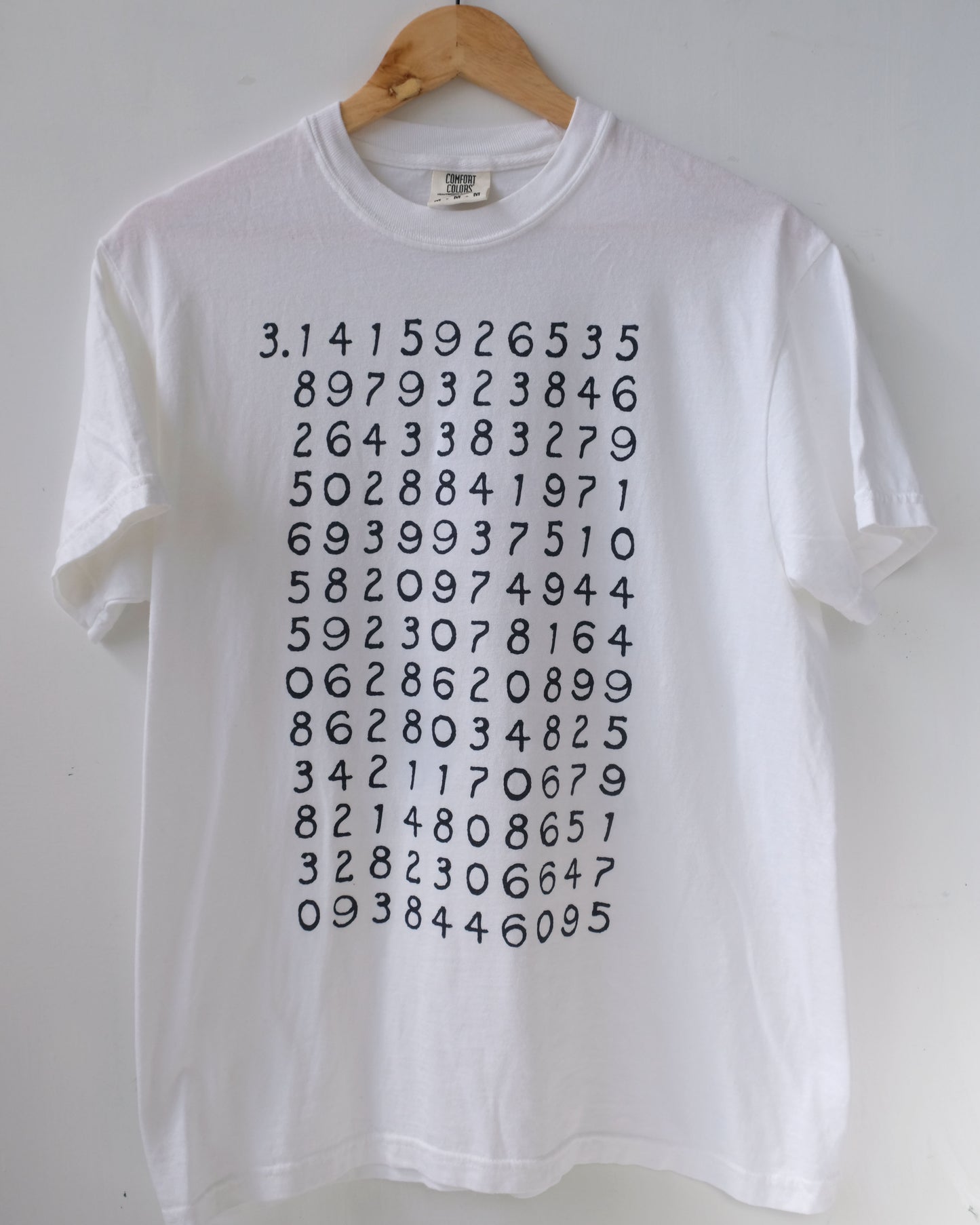 It's irrational! 260 decimal digits of pi t-shirt, March 14