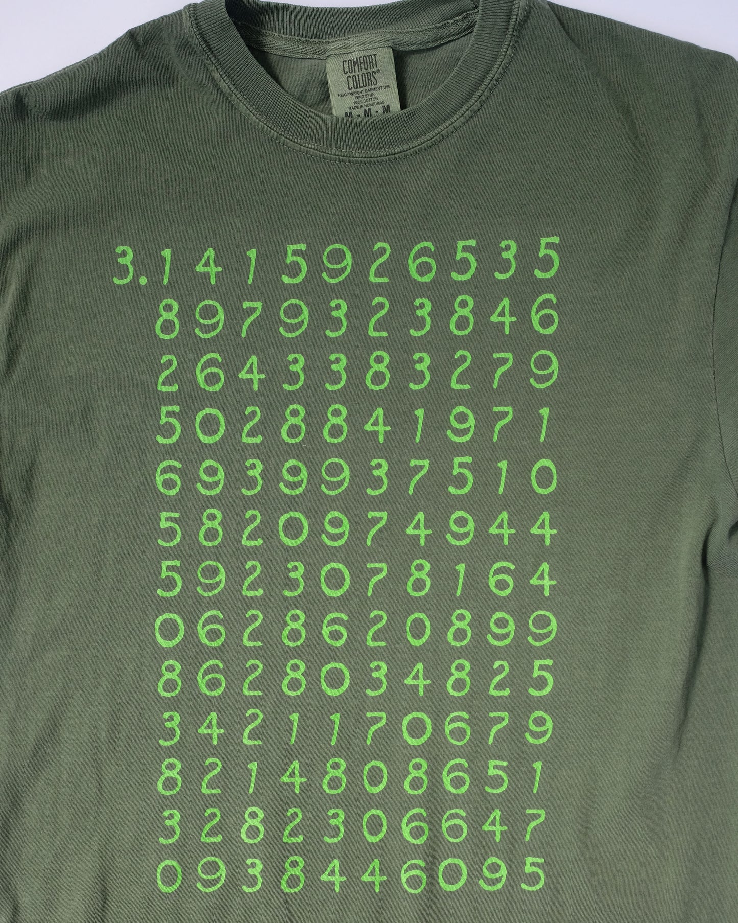It's irrational! 260 decimal digits of pi t-shirt, March 14