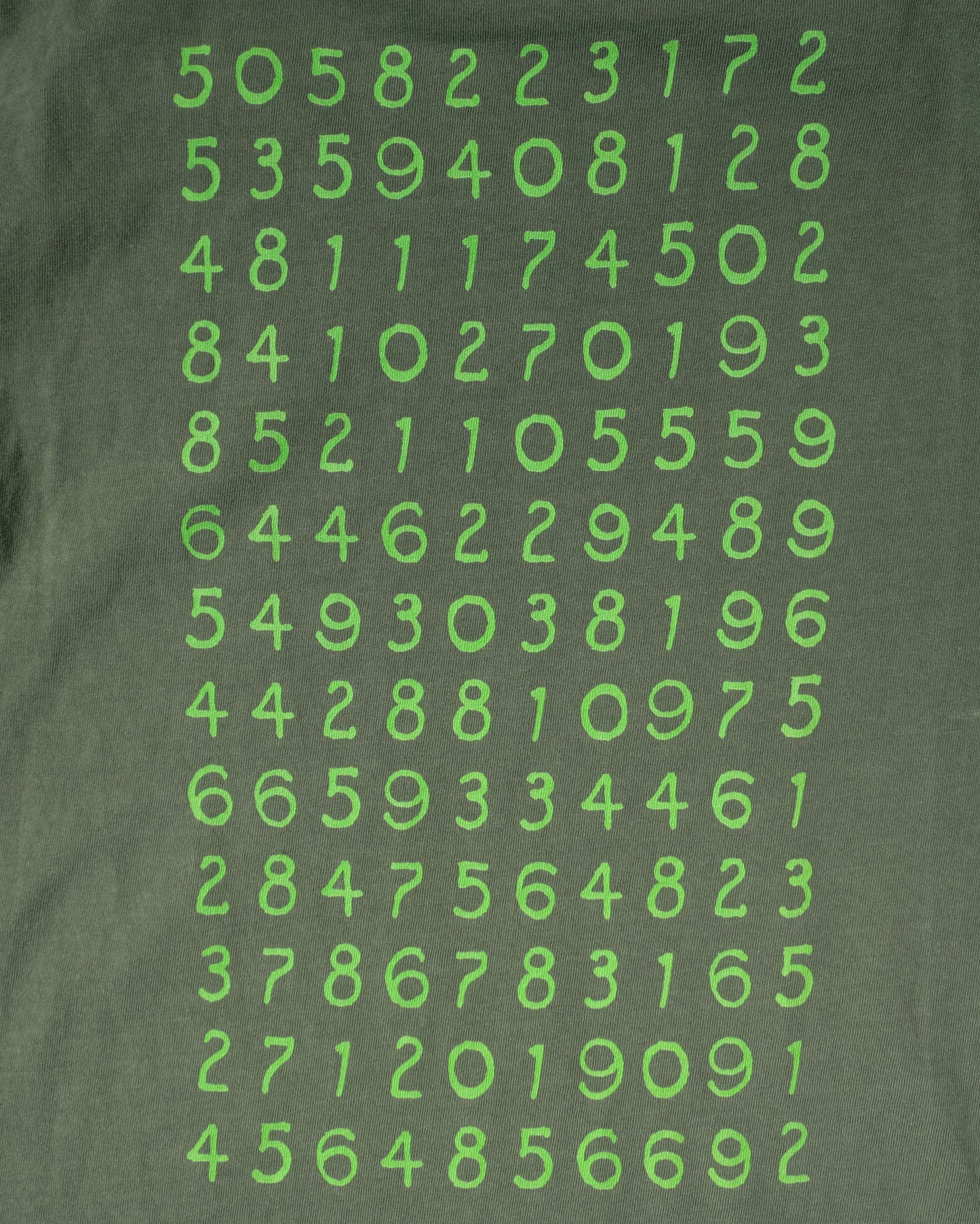 It's irrational! 260 decimal digits of pi t-shirt, March 14