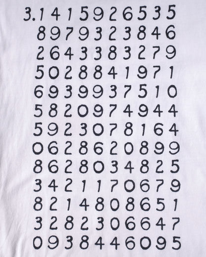 It's irrational! 260 decimal digits of pi t-shirt, March 14